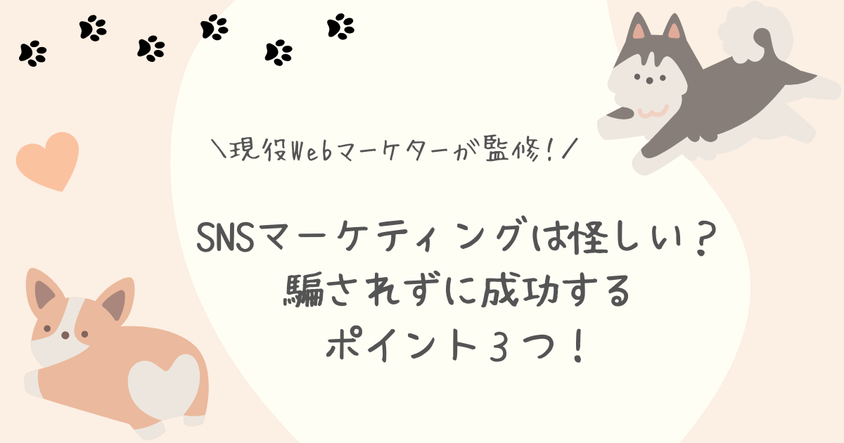SNSマーケティングは怪しいアイキャッチ